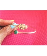 Skull turquoise stone cuff bracelet - $11.88