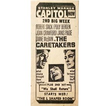 1963 Capitol Movie Theatre The Caretakers Advertisement Robert Stack Fil... - $380.53 MXN