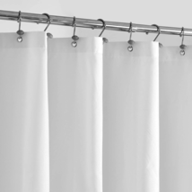 Waterproof Fabric Shower Curtain Liner with 3 Magnets - Soft Hotel Quality Cloth - £14.15 GBP