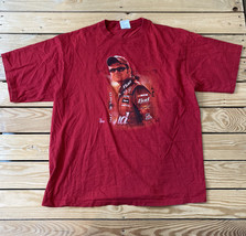 Vintage chase Men’s short sleeve Dale Jr Budweiser t shirt Size L Red E8 - $15.95