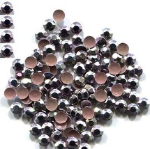 Rhinestuds Faceted Metal 4mm Ab Ice Pink Hot Fix 1 Gross - £4.32 GBP