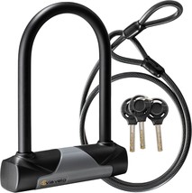 The Velo Bicycle U-Lock With Cable, The Heavy Duty Anti-Theft Bicycle, A... - $36.99