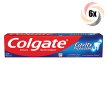6x Packs Colgate Cavity Protection Regular Flavor Fluoride Toothpaste | 4oz - £15.37 GBP