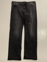 Mavi Jeans 38 x 32 Myles Straight Leg Black Flex Denim 5 Pocket Jeans - $34.99