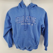 Yellowstone National Park Embroidered Hoodie Size S Blue Pacific &amp; Co - $17.13