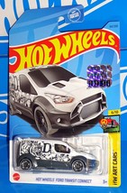 Hot Wheels 2023 Factory Set HW Art Cars #64 HW Ford Transit Connect White - £2.24 GBP