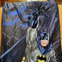Vtg Flying Over Gotham City  Batman Sleeping Bag 2008 Kids Children Blue 30&quot;x57&quot; - £9.38 GBP