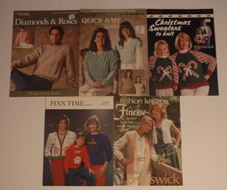 Knitting pattern books / booklets Lot of 5 Quick Knit Mother &amp; Daughter ... - $9.49