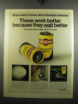 1971 Ray-o-vac Batteries Ad - All you need to know about flashlight batteries: - £14.52 GBP