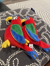 Lot2 Ty 4197 Beanie Baby &quot;Jabber The Parrot Tropical Bird&quot; Retired Parro... - $14.58