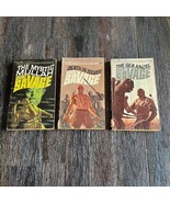 3 VTG Doc Savage Books Novels Kenneth Robeson Mystic Mullah Death in Sil... - $15.88