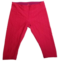 Prana Leggings Womens S Pink Jacquard Misty Knicker Yoga Ruched Low Rise... - $14.38