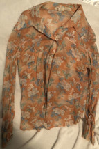 Vintage Hawaiian Women’s Shirt Brown Large - $9.89