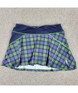 William Murray Athletic Tennis Golf Skort Women M Green Plaid Pockets Ac... - $20.33