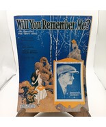 Vintage 1920s Sheet Music &quot;Will You Remember Me?&quot; By Lou Davis &amp; Joe Darcy - $28.06