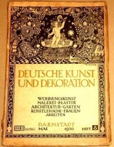 Deutsche Kunst und Dekoration May 1930 Art Rudolf Jacobi Edwin Scharff - £19.64 GBP