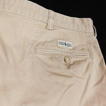 Polo Ralph Lauren Chino Pleated Beige Shorts W 40 Tyler - $26.99