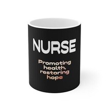 Promoting Health Restoring Hope White Ceramic Nurse Mug 11oz | Nurse Gift 541 - £8.65 GBP