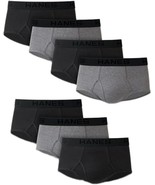 Hanes Men&#39;s Briefs 7 Pack, Black/Grey, X-Large - $29.98