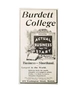 Burdett Business College 1897 Advertisement Victorian Boston School ADBN... - £15.87 GBP