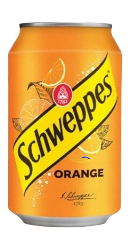 Primary image for 24 Cans Exotic Schweppes Orange From Poland Soft Drink 330ml Each -Free Shipping