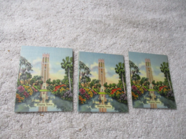 Vintage Singing Tower &amp; Cypress Gardens Advertising Folding Card 3.5" x ... - $12.86