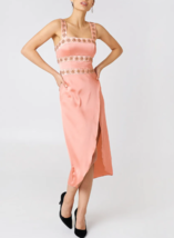 FOR LOVE &amp; LEMONS Womens Midi Dress Opal Beaded Solid Pink Size S - £96.96 GBP