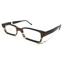 Optic Chic Eyeglasses Frames 1018/35 Black Brown Horn Rectangular 50-17-135 - £36.60 GBP