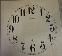 GILBERT Paper Clock Dial Arabic Numbers 11.25&quot; - £10.15 GBP