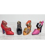Miniature Ladies Heeled Shoe Figurines Vintage Collectible - LOT of 4 - $207.13 MXN
