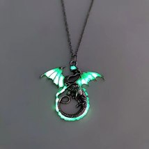 Een luminous dragon necklace men women hip hop party fluorescent sword pendant necklace thumb200