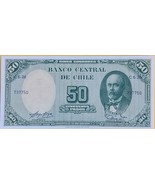 Banco Central de Chile 50 Pesos Banknote, UNC - $36.75 MXN