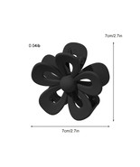 Black Sweet Hollowed Flower Shape Claw Clip - $52.12 MXN