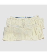 Lot 2 Pair Bocaccio Golf Men&#39;s Pleated Shorts 46 Yellow Casual Sport Poc... - $25.23