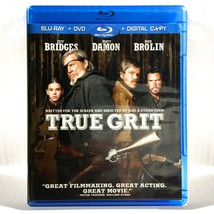 True Grit (Blu-ray/DVD, 2010, Widescreen) Like New !   Jeff Bridges   Matt Damon - £6.45 GBP