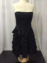 Betsey Johnson Women&#39;s Dress Little Black Ruffled Double Lined Size 4 NW... - £100.32 GBP