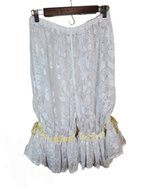 Magnolia Pearl OS Lace Victorian Inspired Bloomers Ruffled Velvet Hem - $399.59