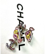 Chanel Multicolor Butterfly Limited Edition Whimsical Sparkle Dangle Ear... - $5,982.44 MXN