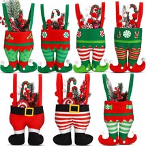 Christmas Candy Bags Bulk Santa Pants Elf Boots Treat Bags With Handle Felt Stoc - £25.16 GBP