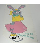 Still Cool After All These Years Iron On Transfer 20x14 Rabbit Bunny 80s... - $11.13