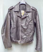 Vintage JAPA Black Leather Lined Motorcycle Jacket Men&#39;s US Size 42 Euro... - £59.79 GBP