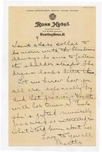 Ross Hotel Bowling Green Ohio Letterhead Handwritten Letter 1920's - $17.82