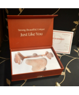 Plantifique Rose Quartz Facial Massage Set with Roller &amp; Gua Sha - $19.50