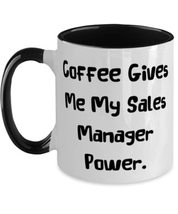 Beautiful Sales manager Gifts, Coffee Gives Me My Sales Manager Power, Fun Chris - £15.31 GBP