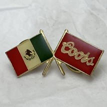 Coors Light Beer Mexico Flag Golden Colorado Lapel Pin Pinback - £9.54 GBP