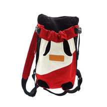 Anywags Pet Carrier White Red XXL Denim Breathable Travel Backpack for L... - $54.50