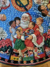 VTG Daisy Kingdom ~ Santa&#39;s Children Ethnically Diverse ~ Christmas Tree Skirt - £38.84 GBP