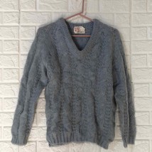 Vintage Rising Sun by RBK mohair zephyrwool powder blue sweater - £55.29 GBP