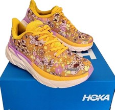 Hoka One Free People Clifton 8 Golden Coast Floral Women&#39;s Running Shoes Nib! - £141.63 GBP
