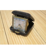 Vintage Rensie Germany 7 Jewel Travel Alarm Clock Runs Missing Alarm Hand - $31.44 CAD
